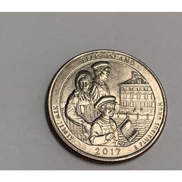 2017-P New Jersey Ellis island Quarter coin - Picture 3 of 5